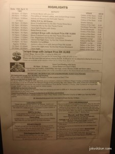 Star Cruise 1 Night Itinerary English Version Star Cruise 1 Night Itinerary English Version