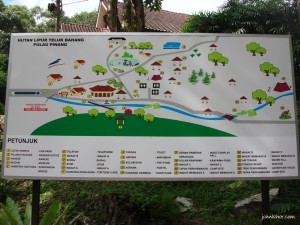 Map of Taman Rimba Teluk Bahang Penang