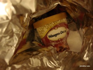 Haagan Dazs Dry Ice