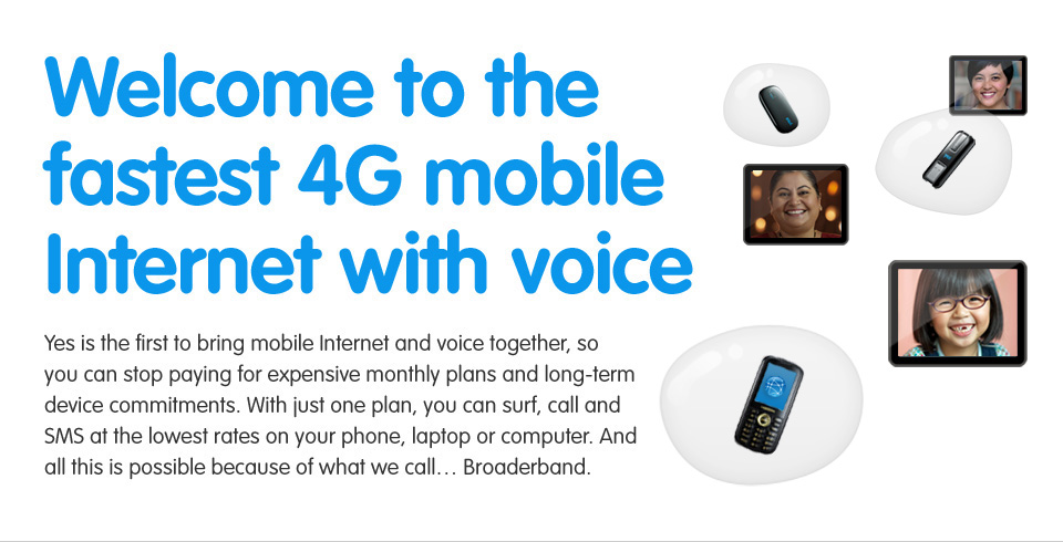 YTL YES 4G Mobile Internet Network with Voice