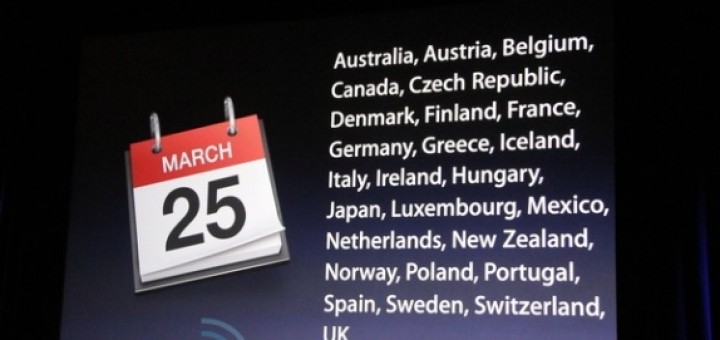 iPad 2 launch countries