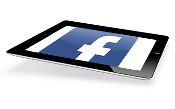 Facebook official app in iPad-2