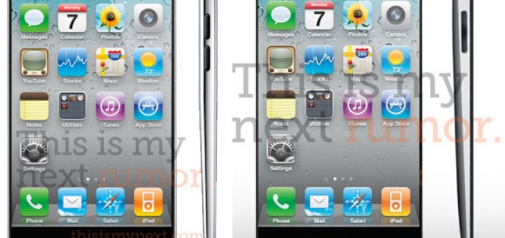 The rumored iPhone 5 design