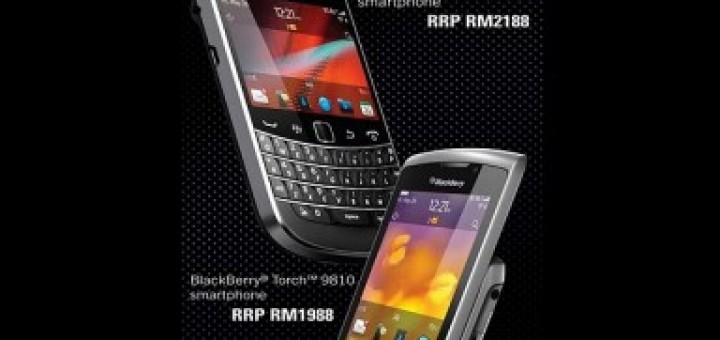 Blackberry Bold 9900 & Blackberry Torch 9810 pricing revealed