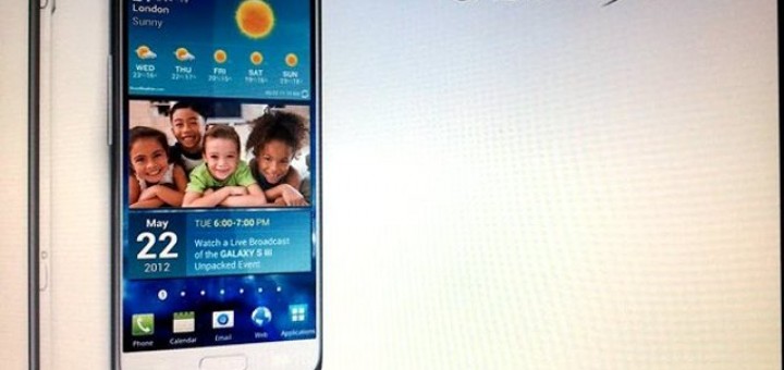 Samsung Galaxy S III SGS3 Leaked Photo