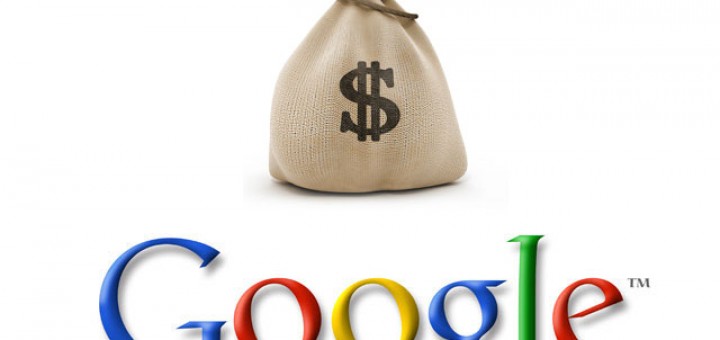 Google Adsense Logo with Cash